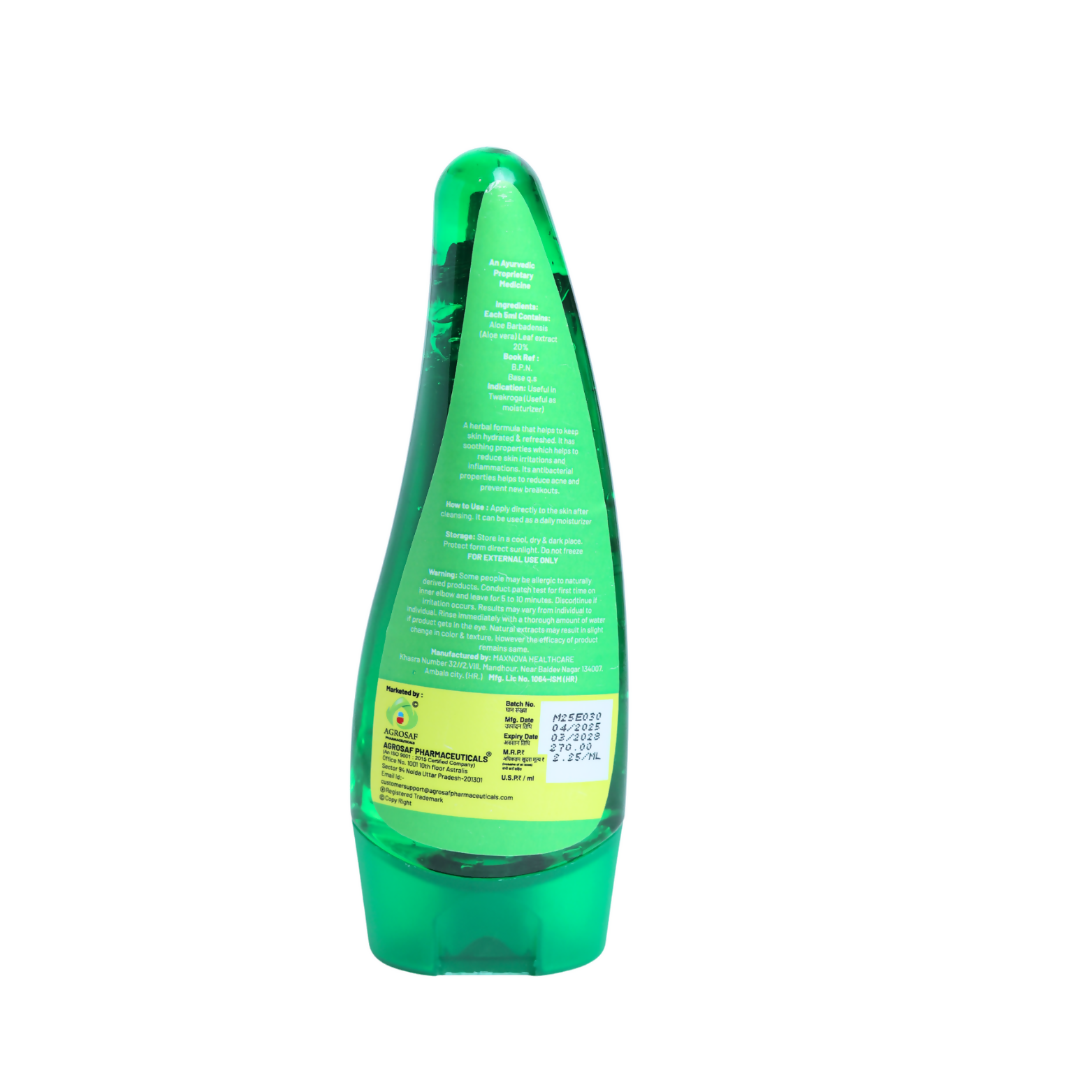 Agrosaf Aloe Vera Gel | Grocsy