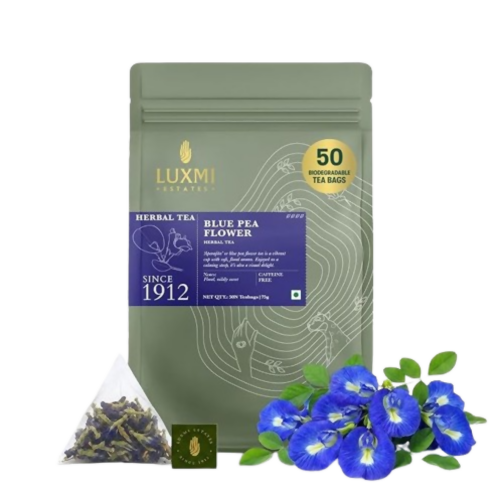 Luxmi Estates Blue Pea Flower Herbal Infusion | Grocsy