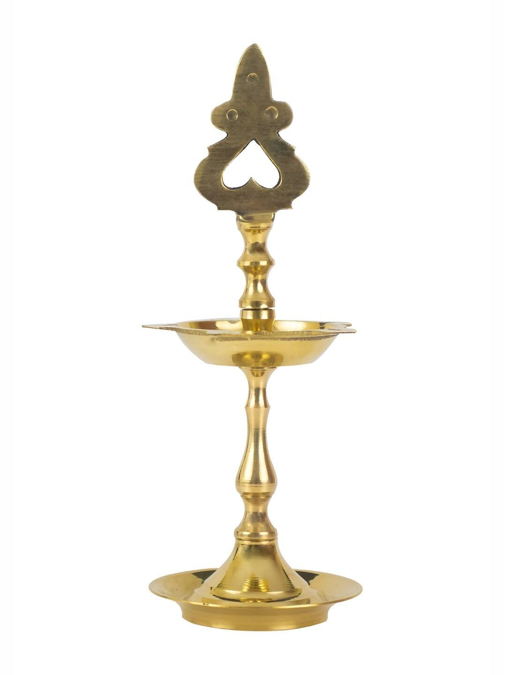 Spillbox Gold Toned Small Kuthu Vilakku Lakshmi Diya Pooja Essentials | Grocsy