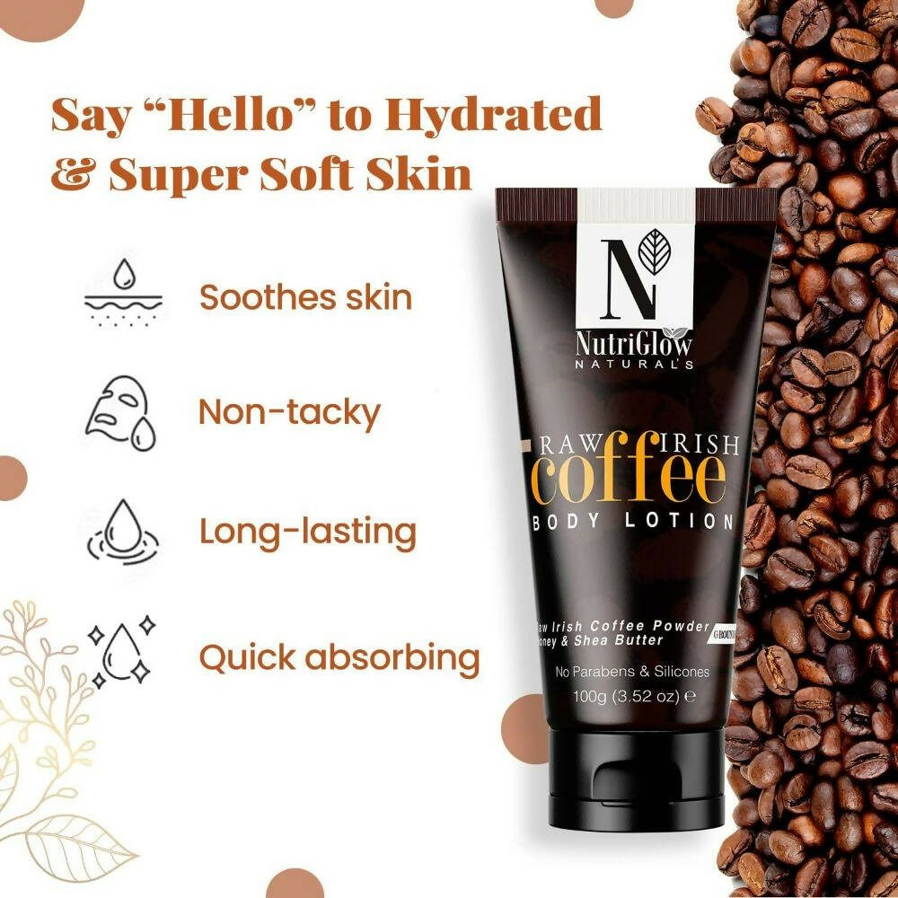 NutriGlow NATURAL'S Raw Irish Coffee Body Lotion | Grocsy