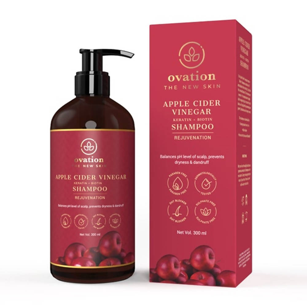 Ovation Apple Cider Vinegar (Keratin+Biotin) Shampoo | Grocsy