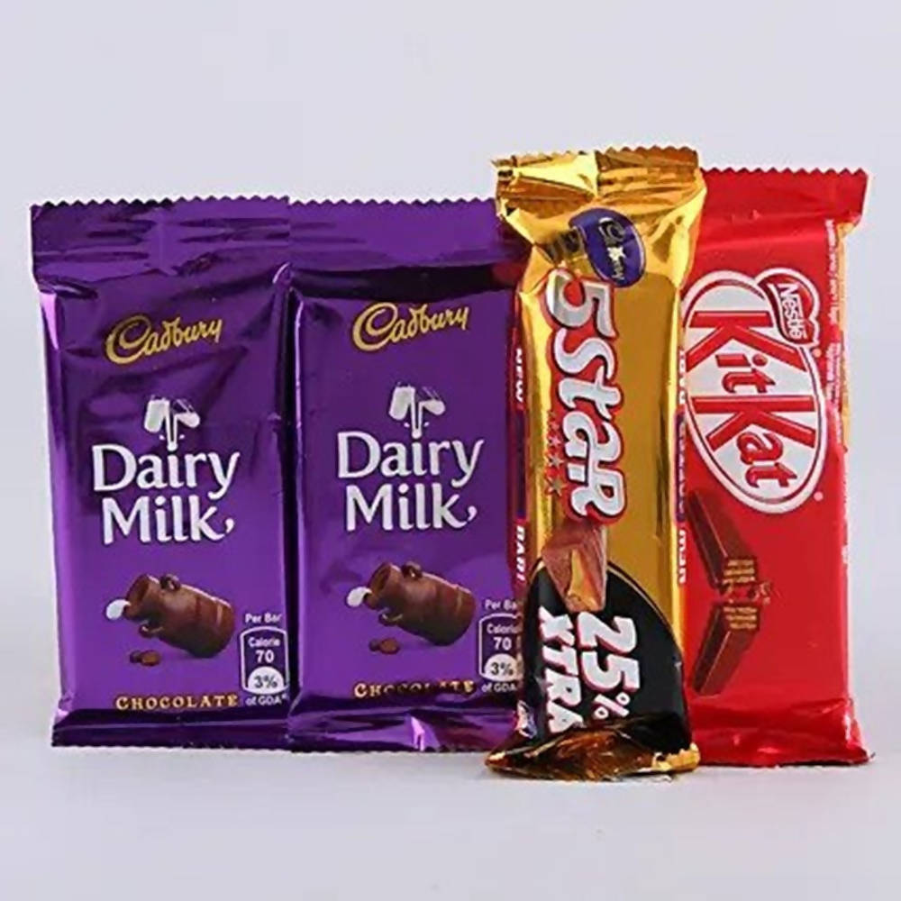 Chocolates With Family Rakhi Set Combo | Grocsy