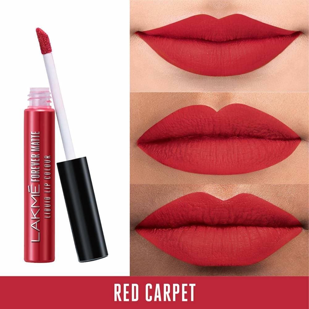 Lakme Forever Matte Liquid Lip Colour - Red Carpet | Grocsy