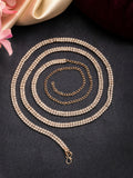 NVR Women's Gold-Polished AD-Studded Double Layered Kamarbandh Waist Chain | Grocsy
