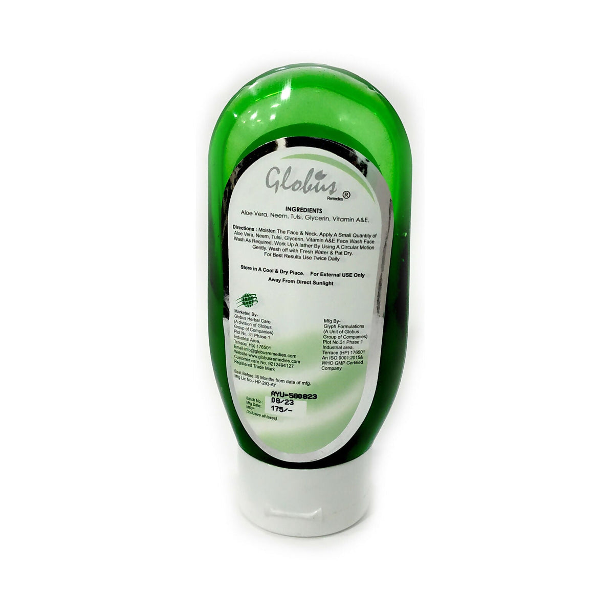Globus Remedies Aloe vera Neem Tulsi Face Wash | Grocsy
