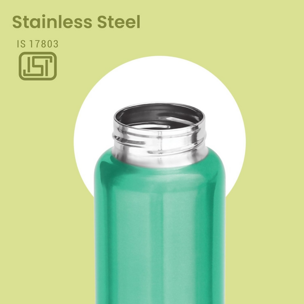 Milton Aqua 1000 Stainless Steel Water Bottle - Light Green | Grocsy