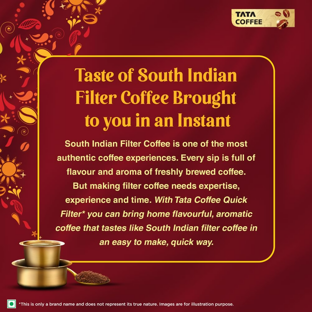 Tata Coffee Quick Filter Coffee Powder Tin | Grocsy