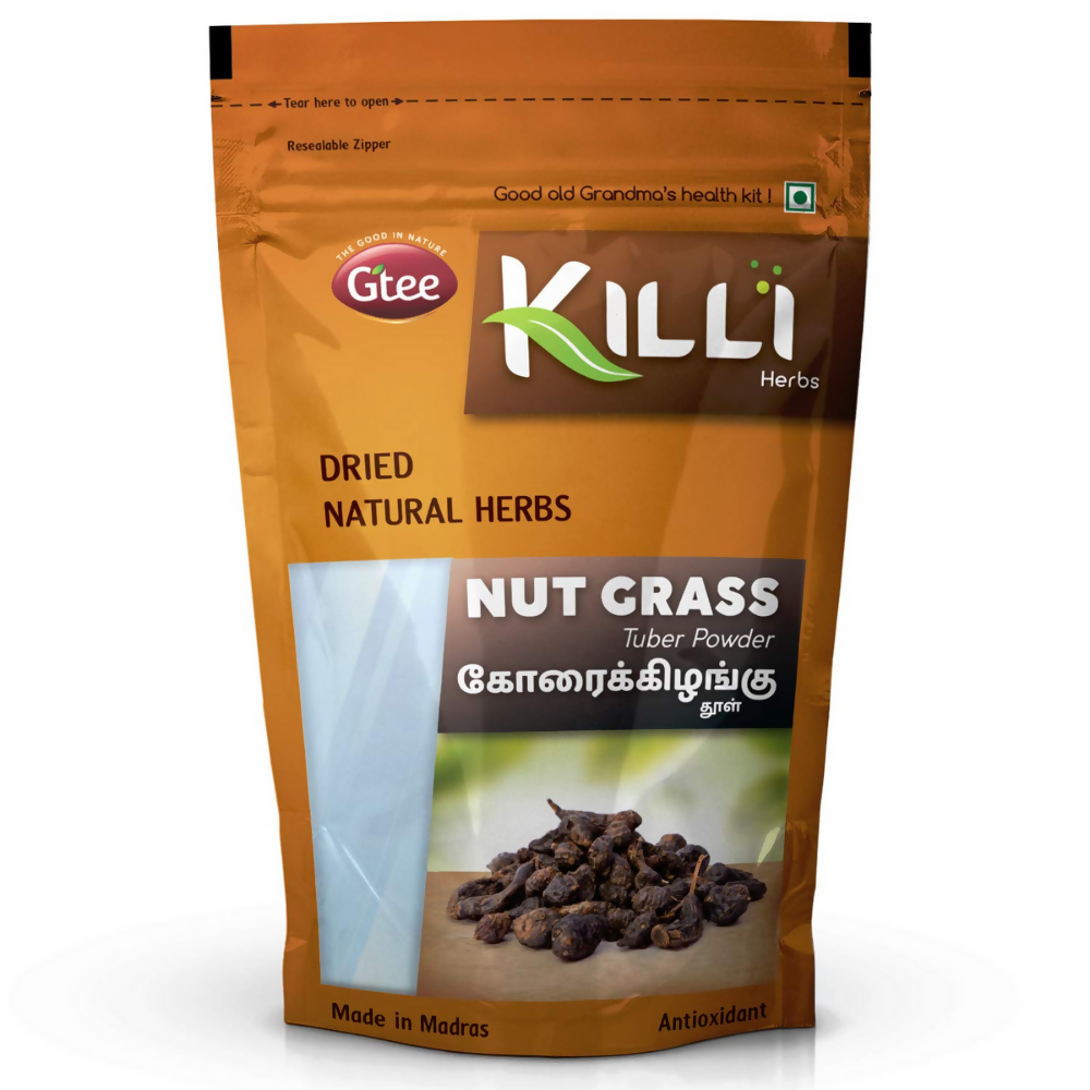Killi Herbs Nut Grass - Cyperus rotundus - Korai Kizhangu Tuber Powder | Grocsy
