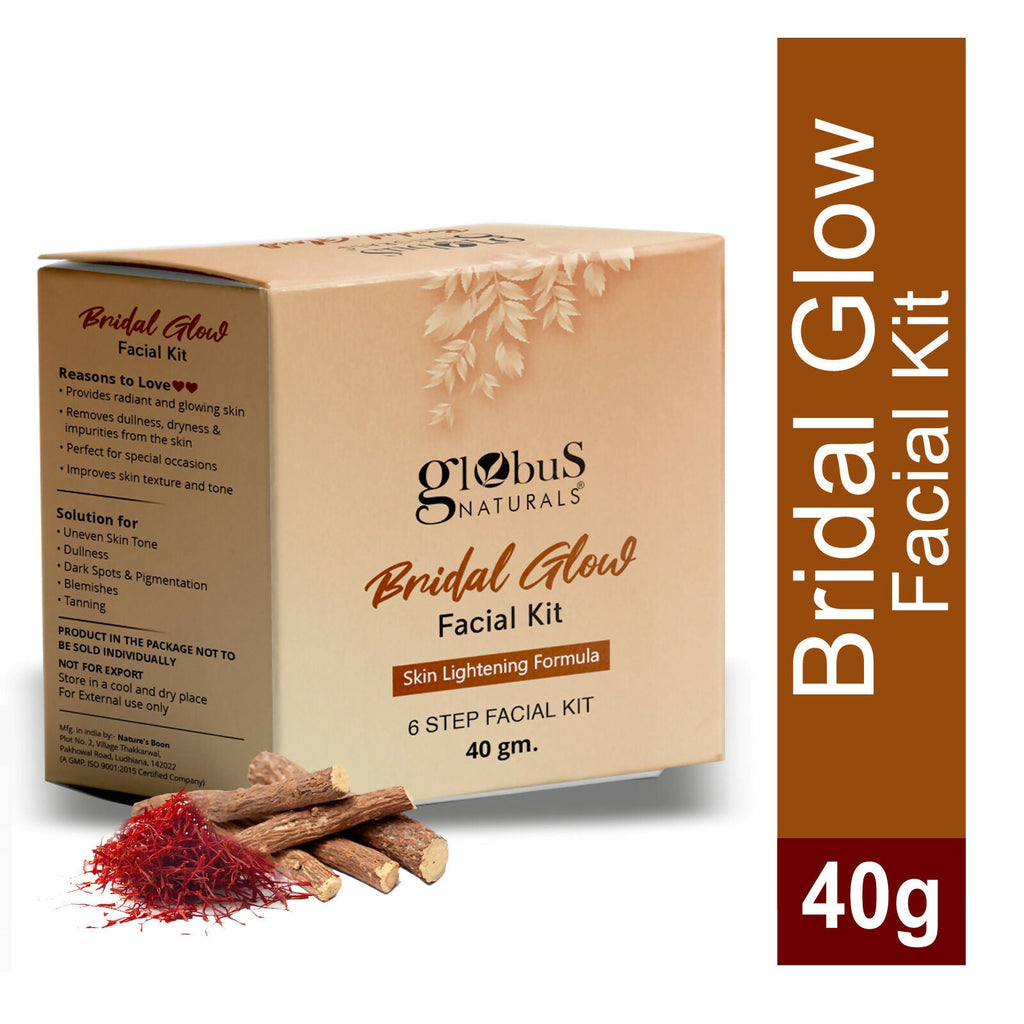 Globus Naturals Illuminating Bridal Glow 6 Step Facial Kit | Grocsy