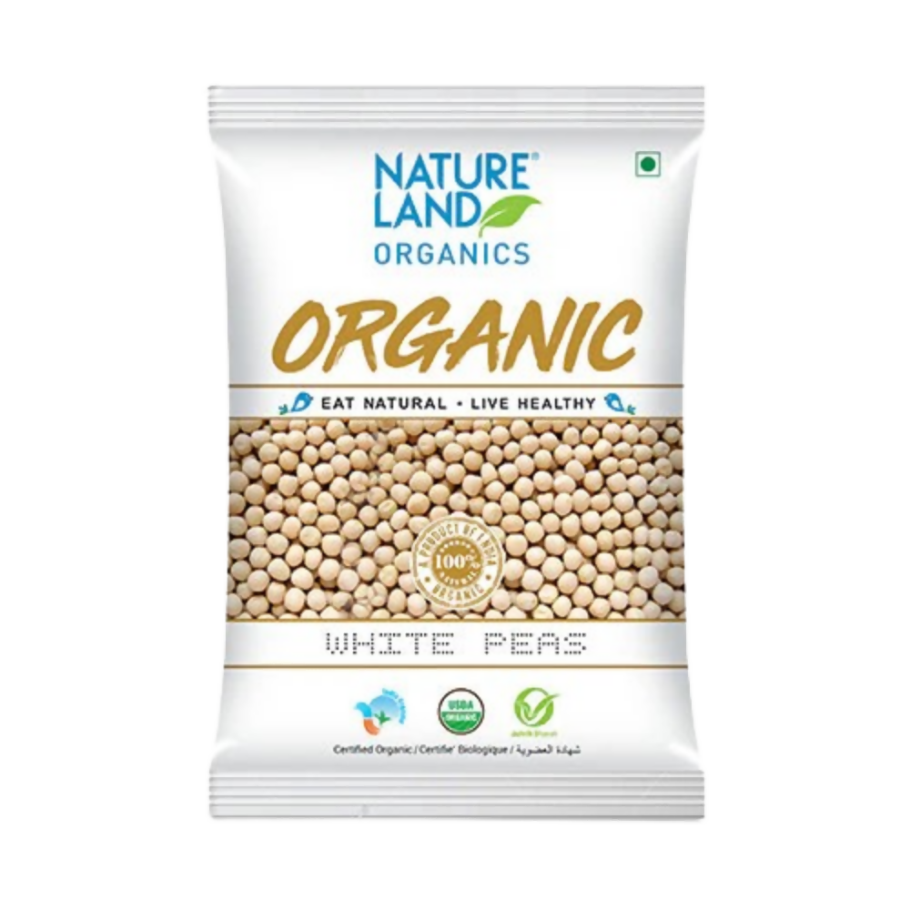 Nature Land Organics White Peas | Grocsy