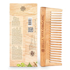 Bella Vita Organic Wide Teeth Wooden Comb for Detangled Hair | Grocsy