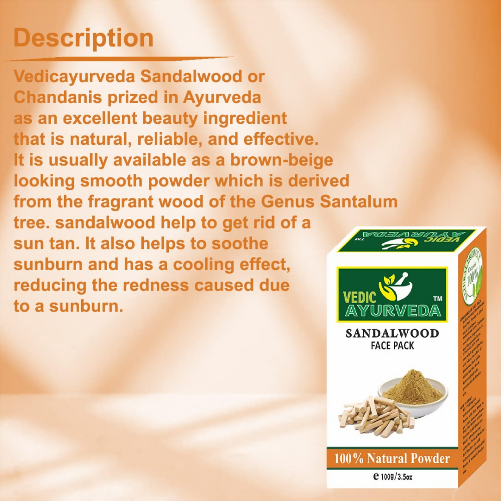 VedicAyurveda Sandalwood Powder | Grocsy