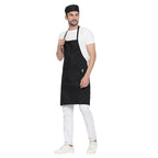 Uniformer Kitchen Apron For Men & Women-Black (Pack of 12) | Grocsy