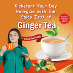 Naivedyam Ginger Instant Tea Premix Powder Sachets | Grocsy