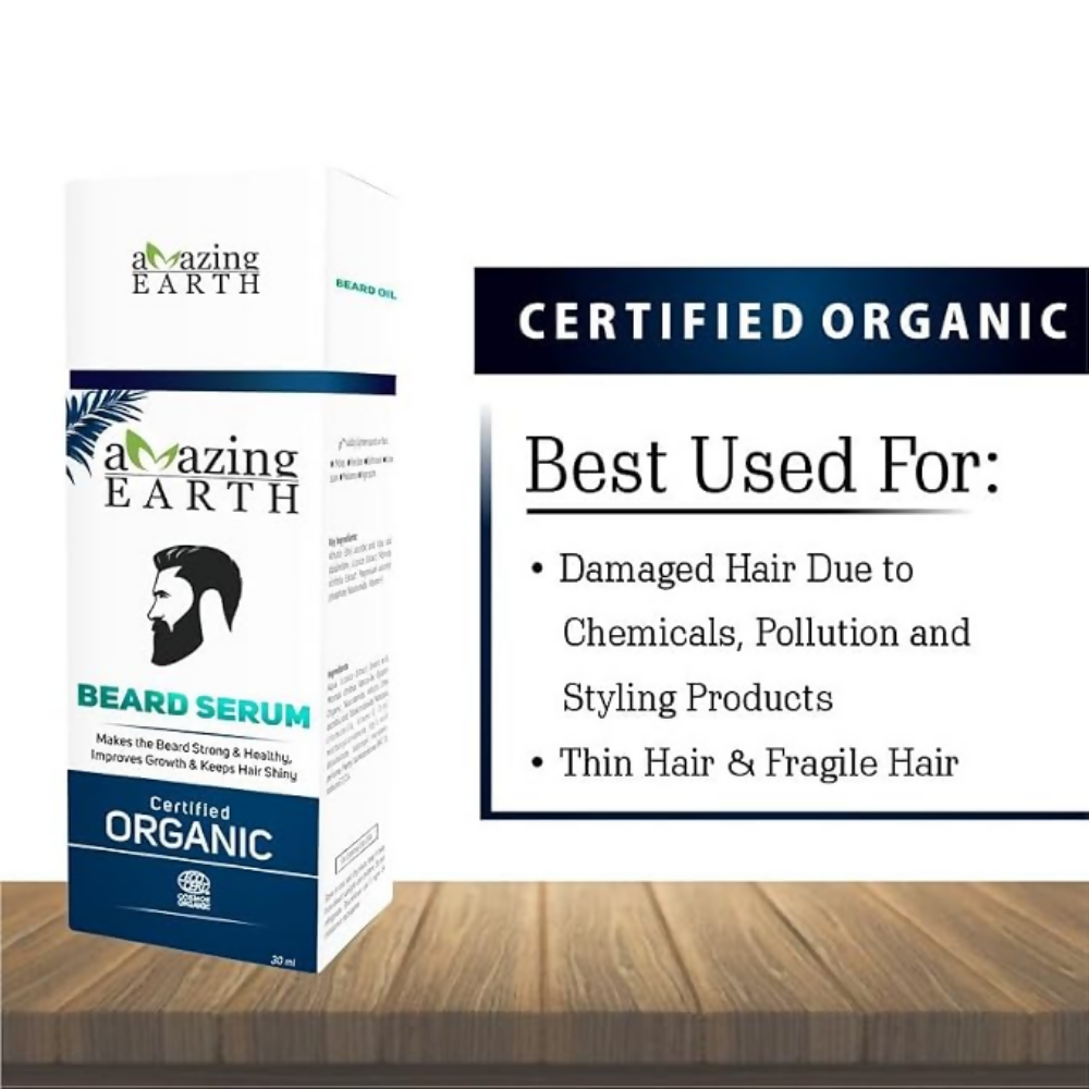 Amazing Earth Beard Serum & Beard Wash | Grocsy