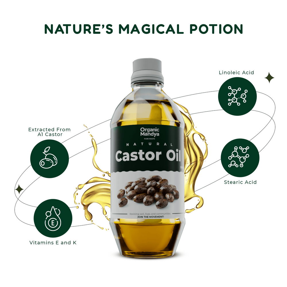 Organic Mandya Castor Oil | Grocsy