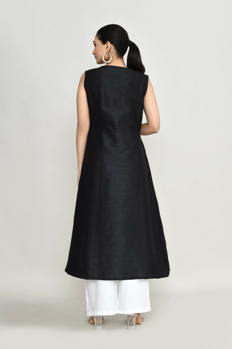 Joban Fashion Black Rayon Tunic | Grocsy