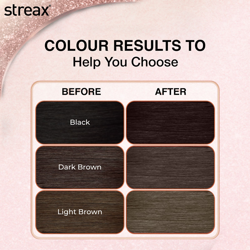 Streax Gel No Ammonia 100% Grey Coverage Hair Color - Dark Brown 3 | Grocsy