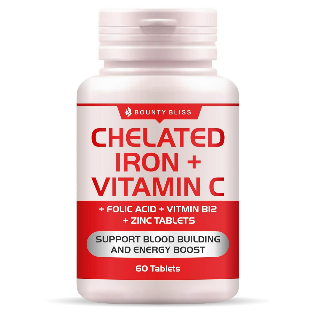 Bounty Bliss Iron Folic Acid Supplement - Vital Support for Energy and Wellness | Grocsy