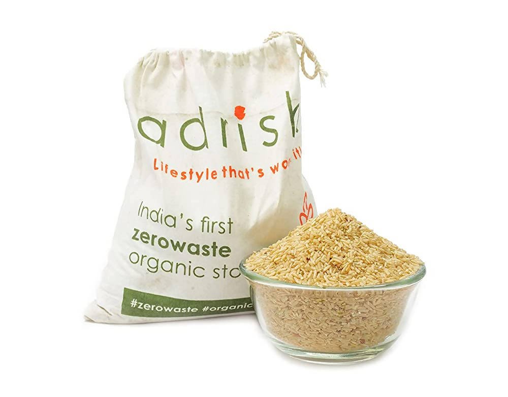 Adrish Organic Unpolished Indrayani Rice | Grocsy
