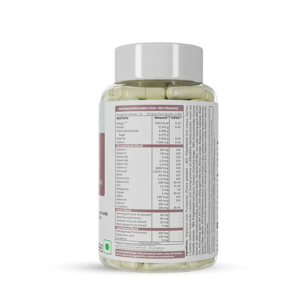 Neuherbs Hair-Skin Vitamins Capsules | Grocsy
