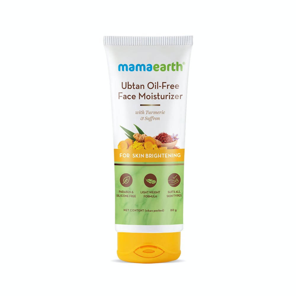 Mamaearth Ubtan Oil-Free Face Moisturizer with Turmeric & Saffron | Grocsy