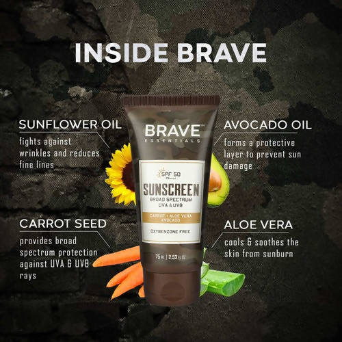 Brave Essentials SPF 50 Sunscreen | Grocsy