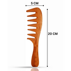 Rufiys Wooden Curly Hair Wide Neem Wood Comb | Grocsy