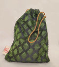 Sanskritea Brocade Drawstring potli Bag - Green