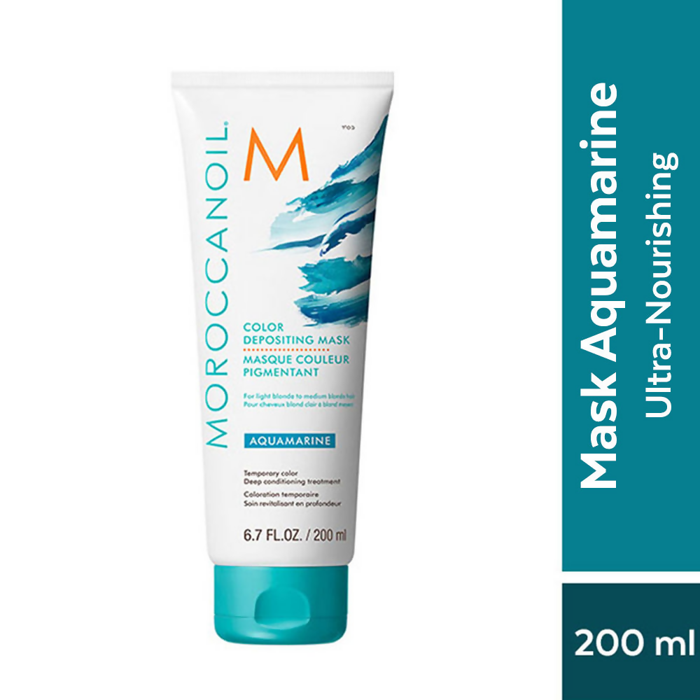 Moroccanoil Color Deposit Mask Auqamarine | Grocsy