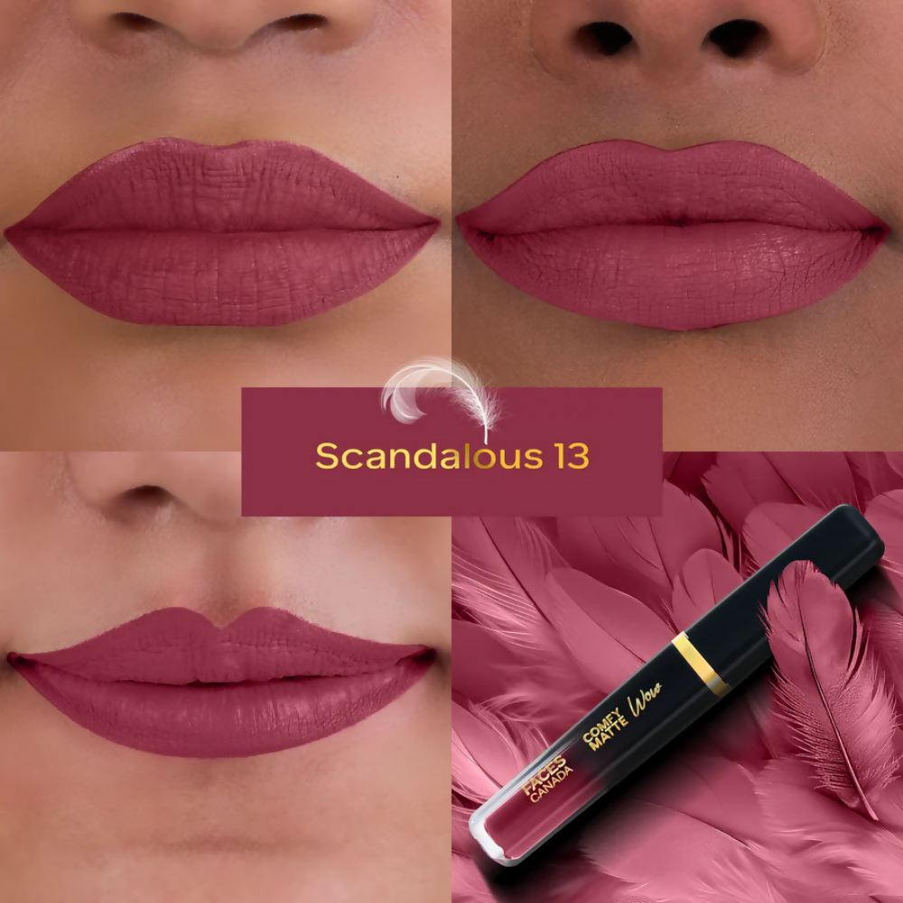Faces Canada Comfy Matte Wow Liquid Lipstick - Scandalous 13 | Grocsy