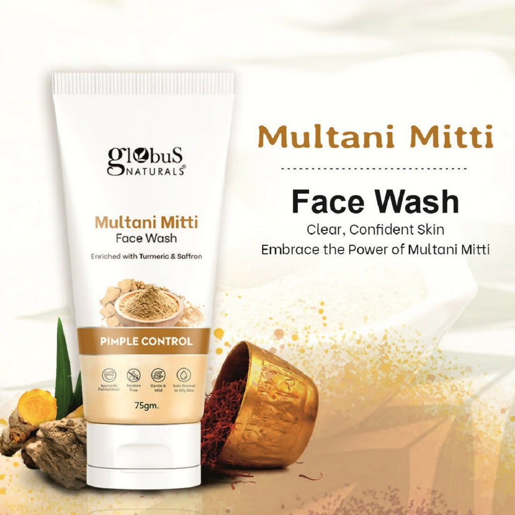 Globus Naturals Multani Mitti Face Wash | Grocsy