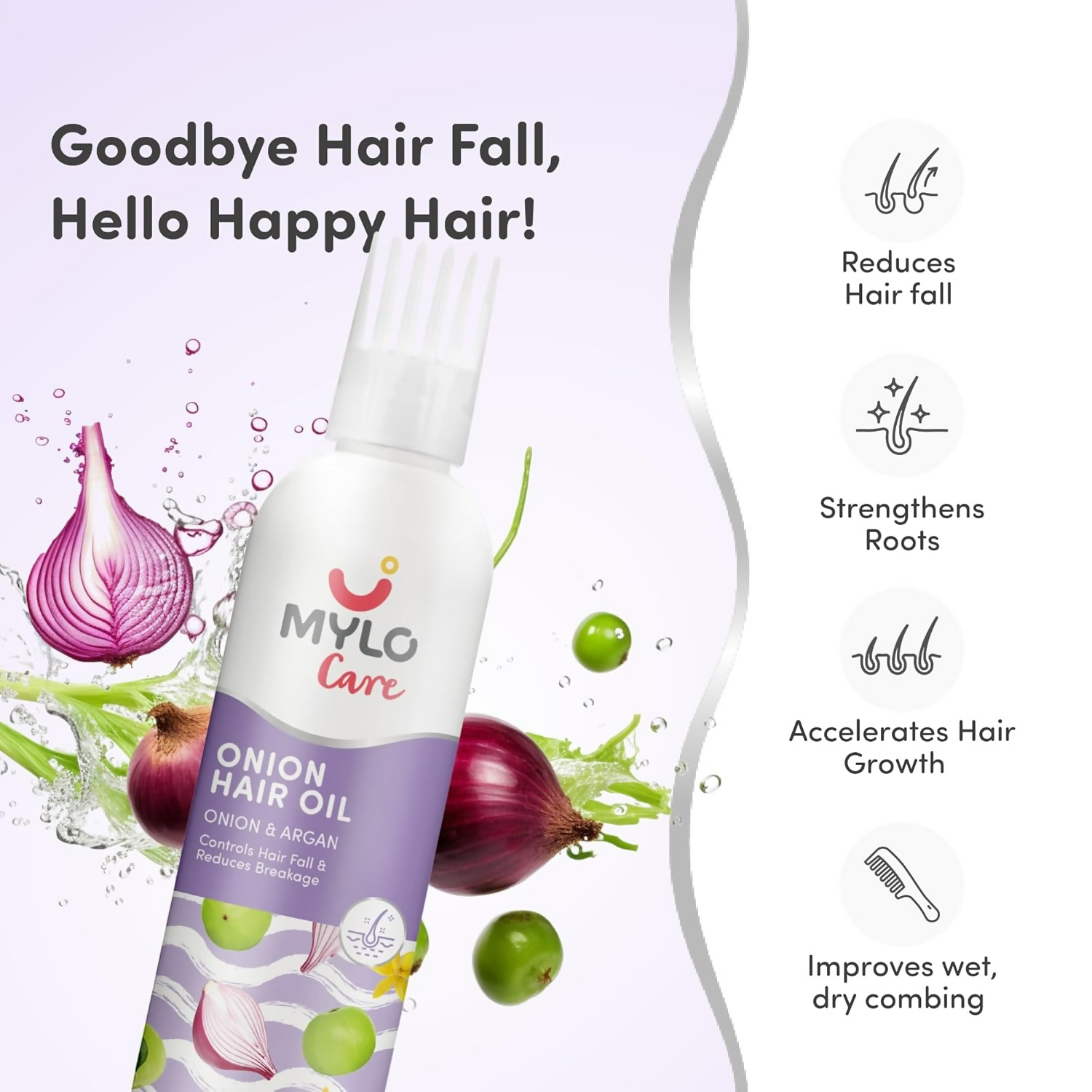 Mylo Care Anti Hair Fall Oil with Onion | Grocsy