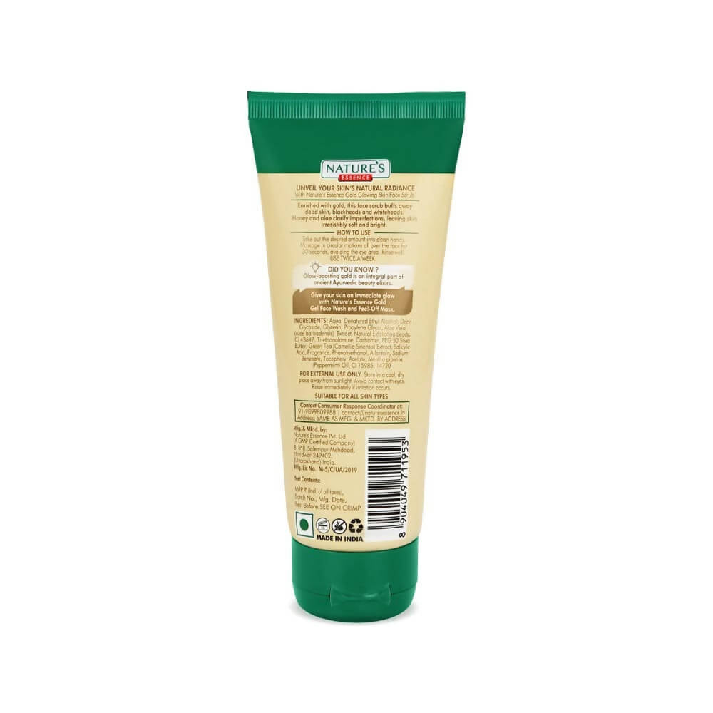Nature's Essence Gold Glowing Skin Face Scrub | Grocsy