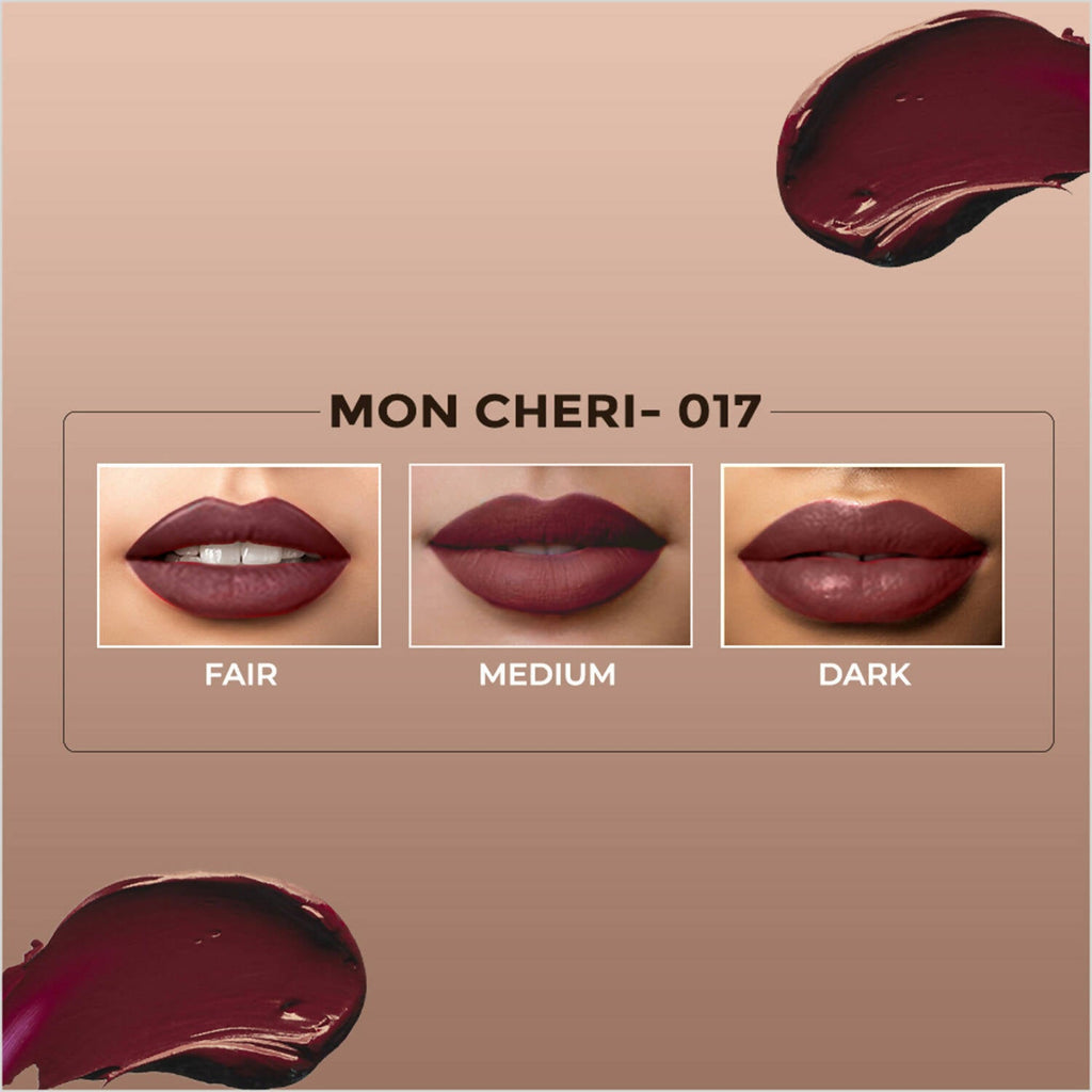 Colorbar Powerkiss Vegan Matte Lipcolor- Mon Cheri | Grocsy