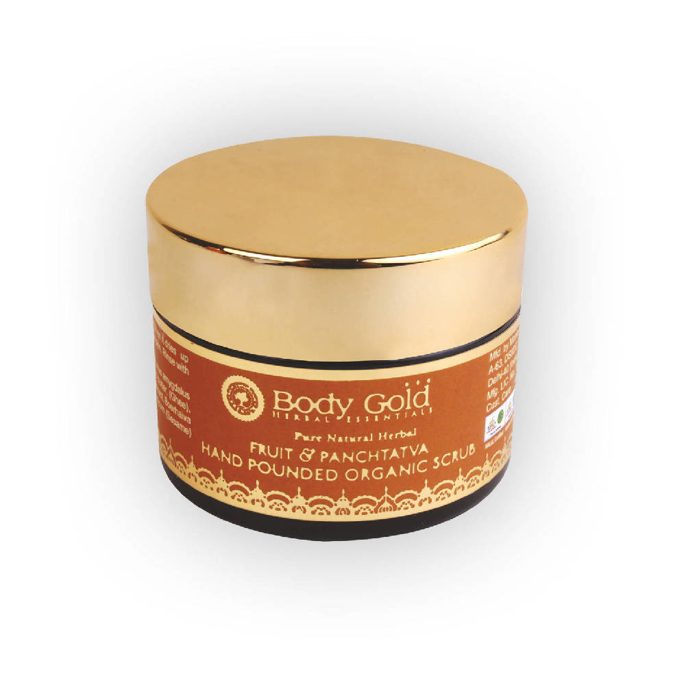 Body Gold Fruit & Panchtatva Hand Pounded Organic Scrub | Grocsy
