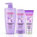 L'Oreal Paris Hyaluron Moisture Combo for 72HR Hydrated Hair Shampoo + Conditioner + Night Cream | Grocsy