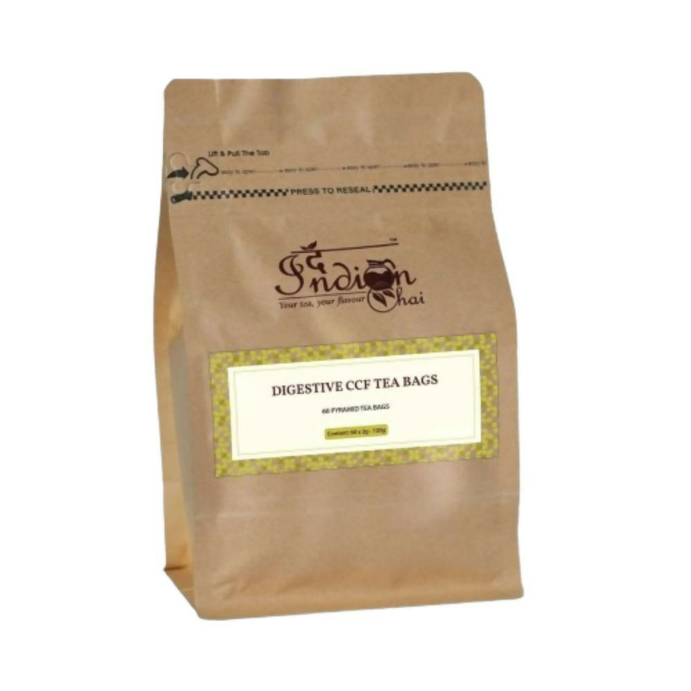 The Indian Chai - Digestive CCF Tea 30 Pyramid Tea Bags | Grocsy