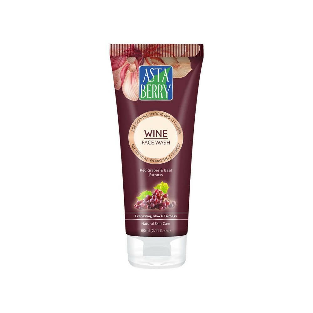 Astaberry Wine Face Wash for Age Defying Hydrating Cleanser | Grocsy