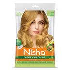 Nisha Creme Hair Color for Women - Golden Blonde | Grocsy