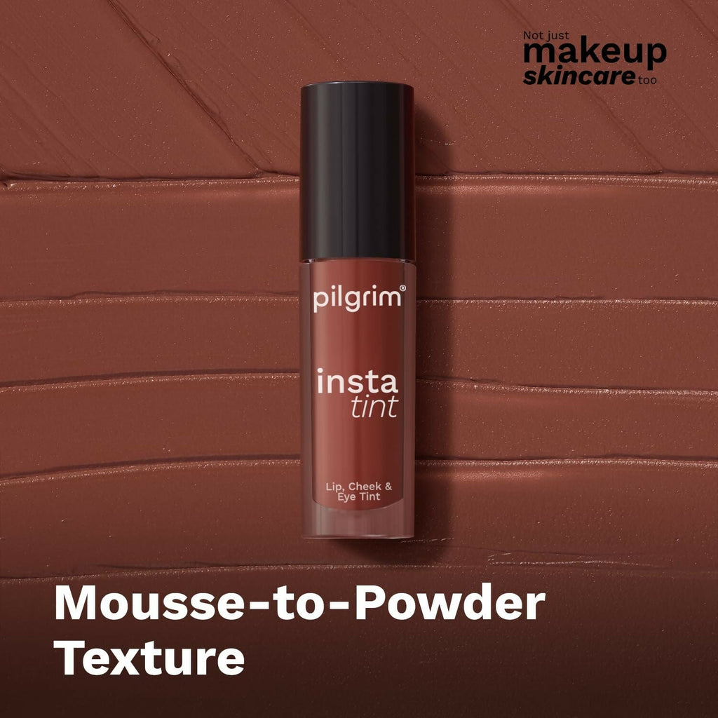 Pilgrim 3 In 1 Lip, Cheek And Eye Tint With Goodness Of Spanish - The Brown Trend -03 | Grocsy