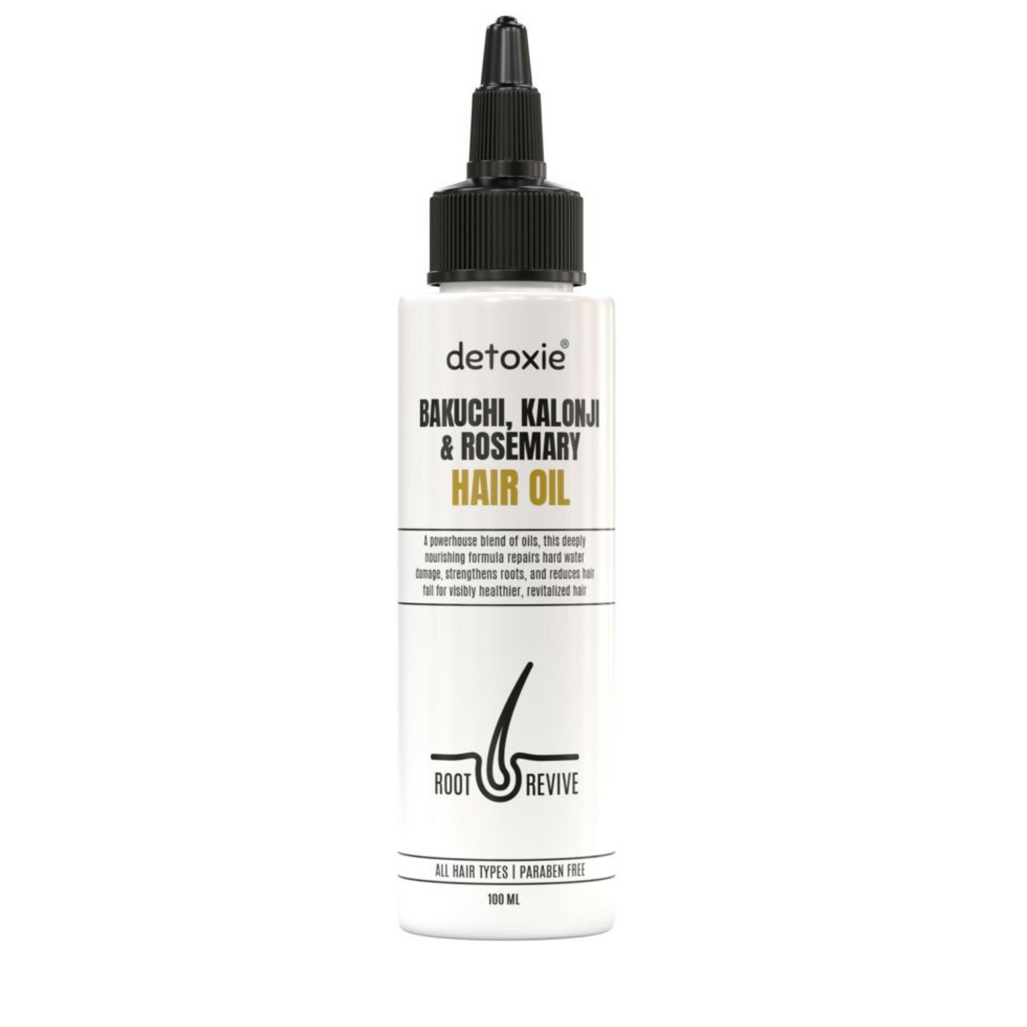 Detoxie Bakuchi Kalonji & Rosemary Hair Oil | Grocsy