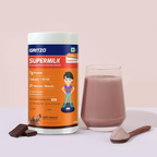 Gritzo SuperMilk Weight+ (13+y Boys), 10g Protein Powder (Double Chocolate) | Grocsy