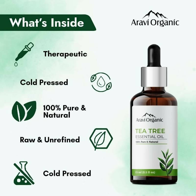Aravi Organic Tea Tree Essential Oil | Grocsy