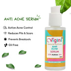 Vigini 15% Anti Acne Day Night Face Serum for Men Women Oily Skin | Grocsy