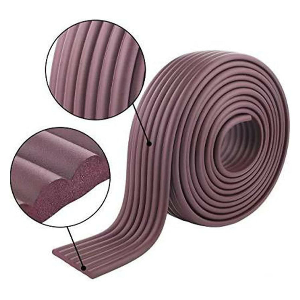 Safe-O-Kid Prevents From Head Injury Multi Functional 2 Meter Edge Guard, Dark Brown | Grocsy
