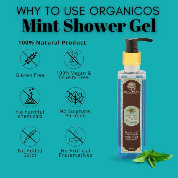 Organicos Mint Shower Gel | Grocsy