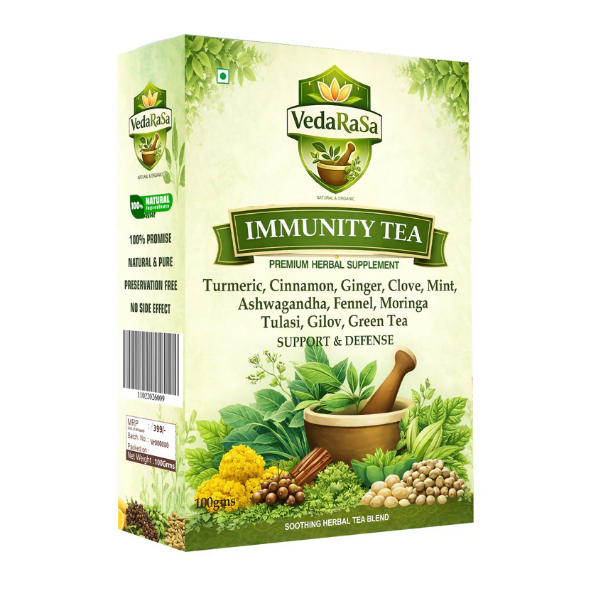 VedaRasa Herbal Immunity Tea Powder | Grocsy