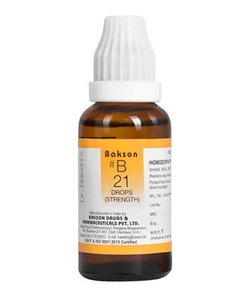 Bakson's Homeopathy B21 Drops | Grocsy