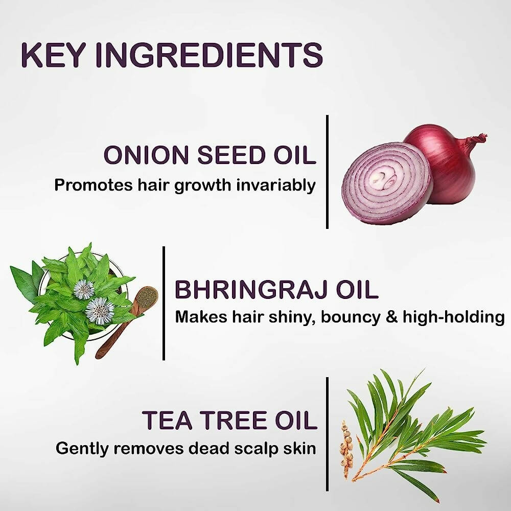 NutriGlow NATURAL'S Onion Hair Shampoo | Grocsy
